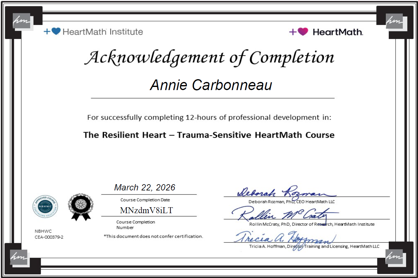 The Resilient Heart - Trauma-Sensitive Heart-Math Course
